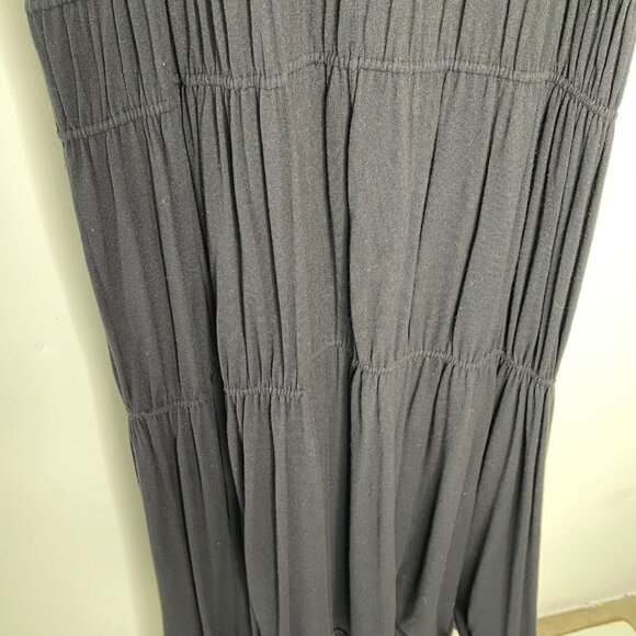 Merlette Women's Black Lightweight Cotton Sleeveless Tiered Maxi Dress Size M - Picture 5 of 13